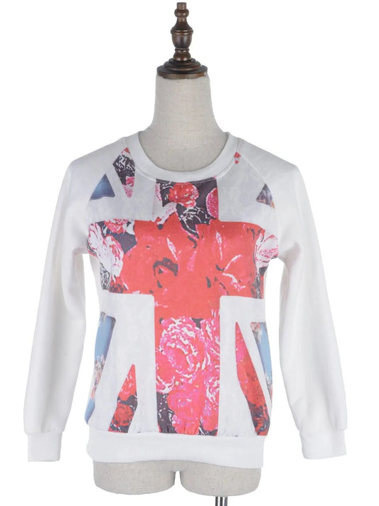 Pullover Print Fashion Thick Thin Women's Sweatshirt