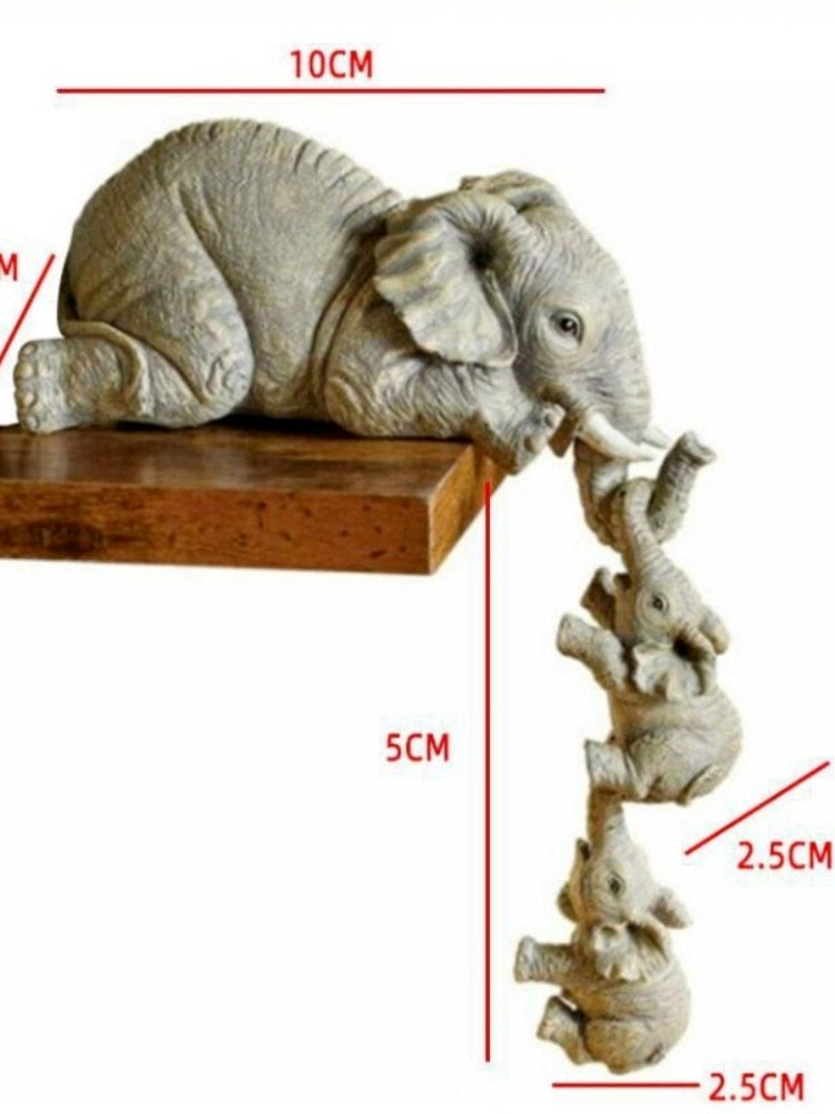 3pcs/set Cute Elephant Figurines - scottsoutlet