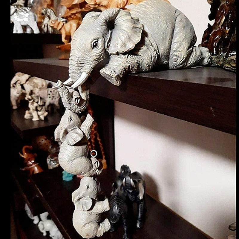 3pcs/set Cute Elephant Figurines - scottsoutlet