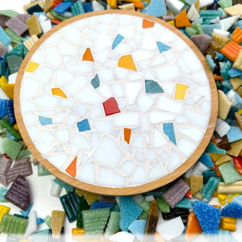 250/1000G Sandy Crystal Mosaic Tiles Square Glass stone