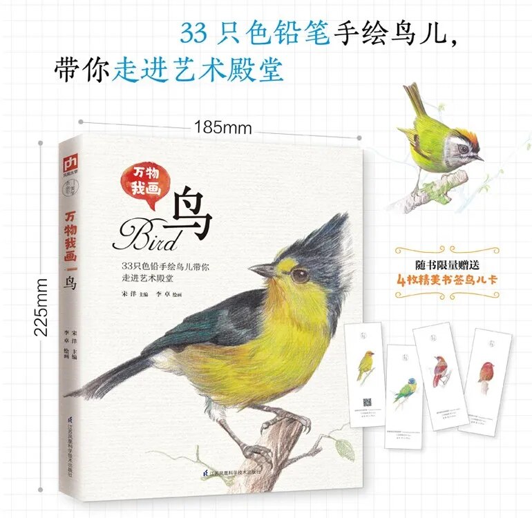 33 Birds Color Pencil Painting Book Lovely Bird Drawing Technique Book Zero Basic Drawing Tutorial Book