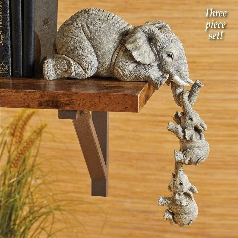 3pcs/set Cute Elephant Figurines - scottsoutlet